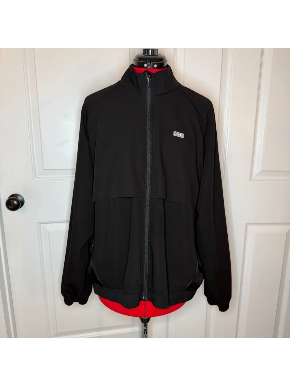 FIGS Technical Collection Black Long Sleeve Full Zip Jacket Men’s XXL 2XL